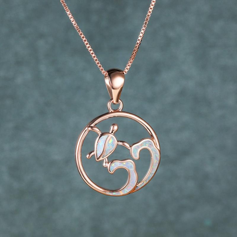 Japanese and Korean style platinum blue mother s day circle sea turtle wave necklace hollow design ins wind
Japanese and Korean style platinum blue mother s day circle sea turtle wave necklace hollow design ins wind
