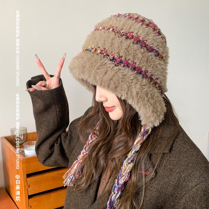 Big burr ethnic style plush color striped knitted hat children s winter ear protection warm wool pullover hat versatile One size fits all
Big burr ethnic style plush color striped knitted hat children s winter ear protection warm wool pullover hat versatile One size fits all