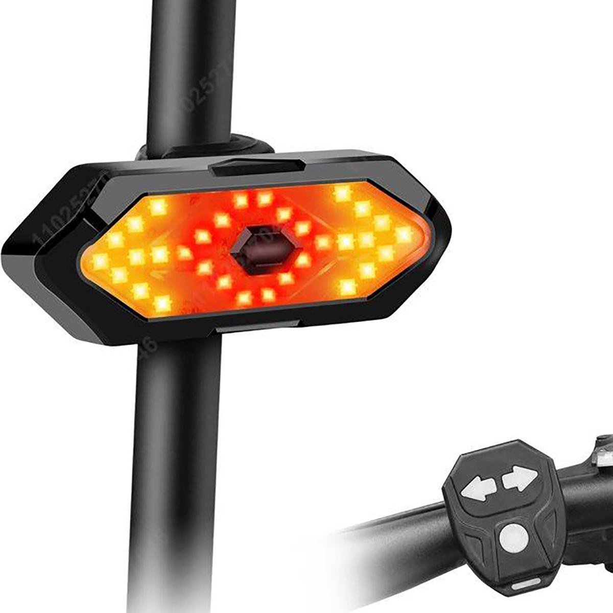 Bike Turn Signal Rear Light Remote Bicycle Lights LED USB Rechargeable Bicycle Lamp Bike Wireless Warning Tail Light Bicycle чорний
Bike Turn Signal Rear Light Remote Bicycle Lights LED USB Rechargeable Bicycle Lamp Bike Wireless Warning Tail Light Bicycle чорний