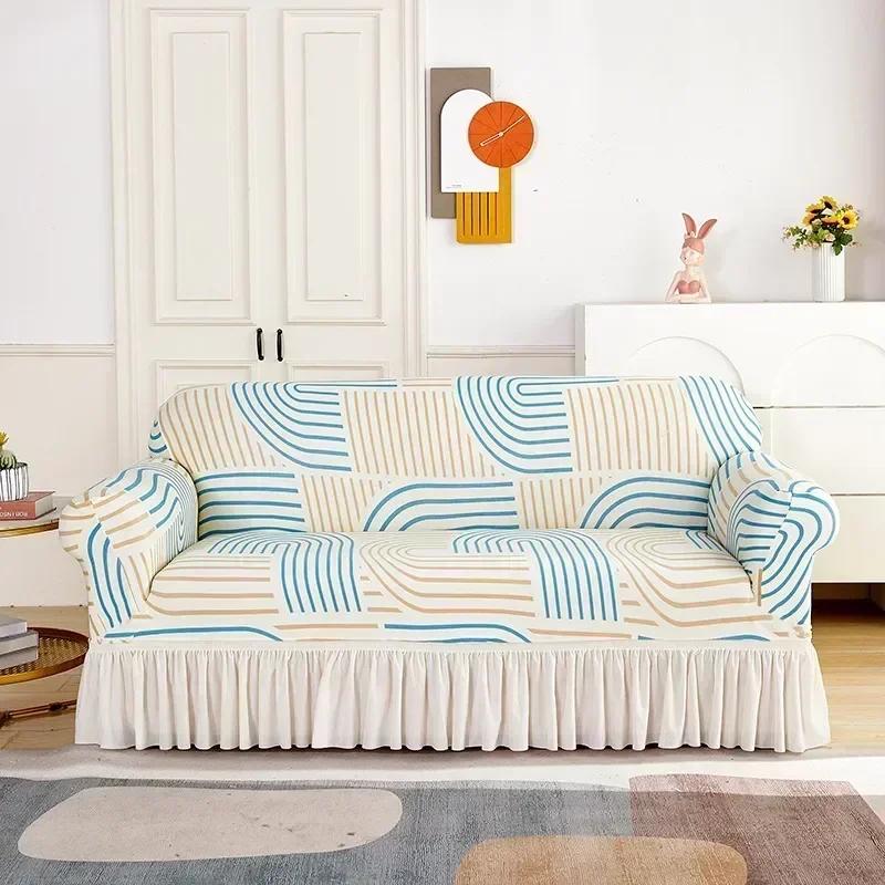 Geometric Printed Sofa Bed Skirt Cover Folding Stretch Sofa Bed Covers Modern Elastic Couch Covers for Banquet Hotel Living Room 1 Seat-90x140cm небо синє кольору
Geometric Printed Sofa Bed Skirt Cover Folding Stretch Sofa Bed Covers Modern Elastic Couch Covers for Banquet Hotel Living Room 1 Seat-90x140cm небо синє кольору