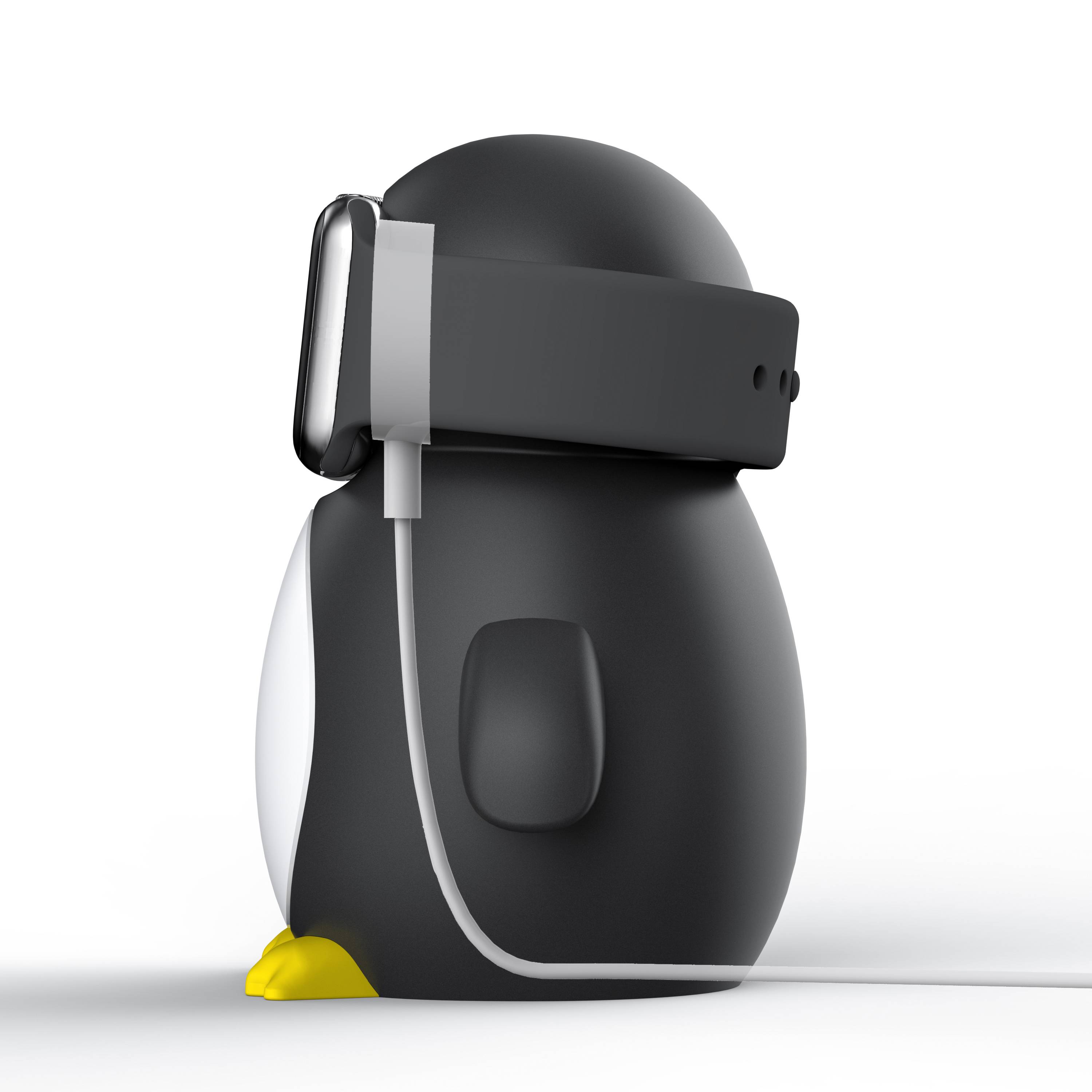 For Apple Watch Cute Penguin Silicone Charging Base Desktop Charging Stand Holder (without Charger) Black
For Apple Watch Cute Penguin Silicone Charging Base Desktop Charging Stand Holder (without Charger) Black