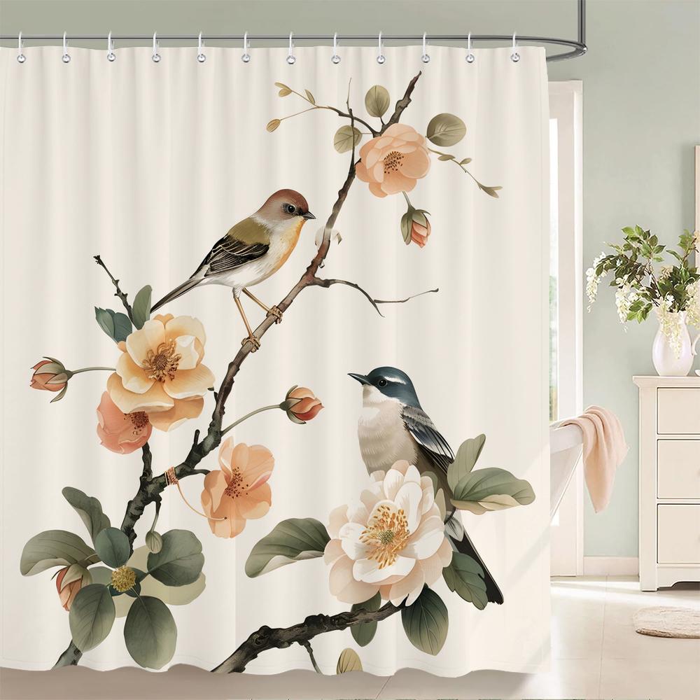 1 Pcs Flowers Shower Curtain Printed Chinese Plum Blossom And Bird Style Polyster Home Decor Bathroom Curtain With Hooks W60H190(CM)-1 Pcs
1 Pcs Flowers Shower Curtain Printed Chinese Plum Blossom And Bird Style Polyster Home Decor Bathroom Curtain With Hooks W60H190(CM)-1 Pcs