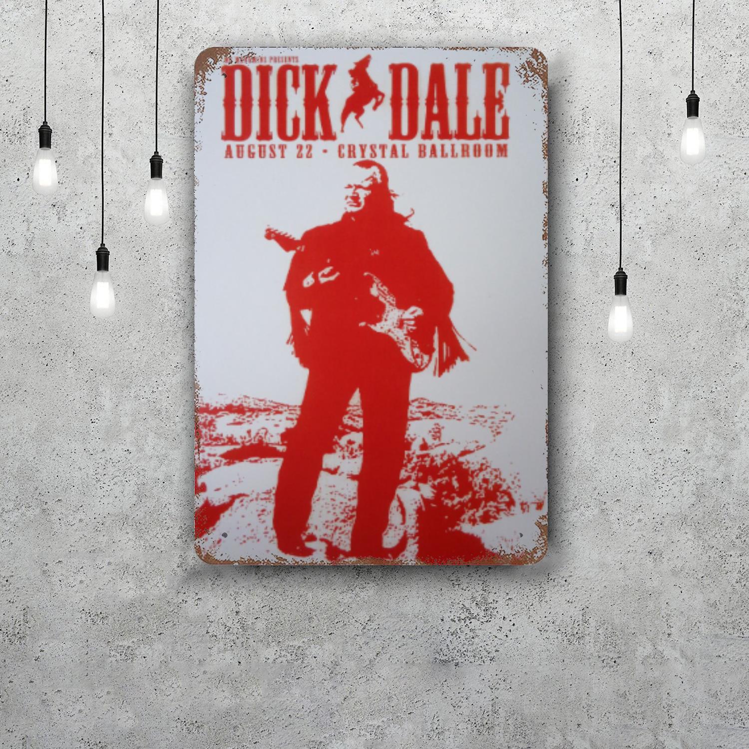Dick Dale Classic Poster Rusty Metal Plaque Retro Decorative Plate Bar Man Cave Garage Club Metal Sign Wall Decoration 20x30cm(7.8x11.8inch)
Dick Dale Classic Poster Rusty Metal Plaque Retro Decorative Plate Bar Man Cave Garage Club Metal Sign Wall Decoration 20x30cm(7.8x11.8inch)