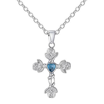 Stainless Steel Rose Cross Pendant Necklace for Women, Heart Shape Rhinestone Hypoallergic Jewelry, Valentine s Birthday 45cm-50cm
Stainless Steel Rose Cross Pendant Necklace for Women, Heart Shape Rhinestone Hypoallergic Jewelry, Valentine s Birthday 45cm-50cm