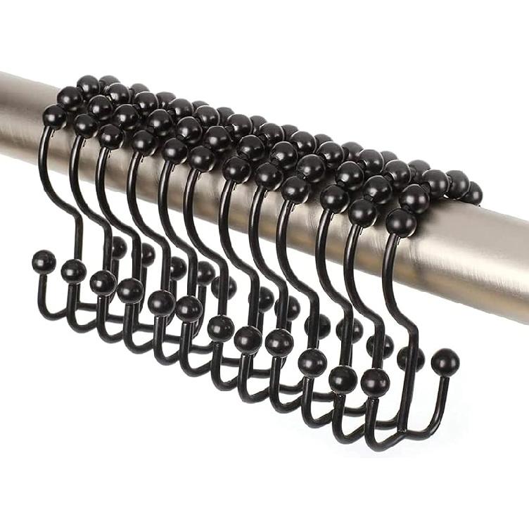 2lbDepot Двусторонние крючки для шторки для душа, Декоративные крючки для шторки для душа из матового никеля, Не ржавеющие, Премиальные металлические крючки из нержавеющей стали, Легко чёрный
2lbDepot Двусторонние крючки для шторки для душа, Декоративные крючки для шторки для душа из матового никеля, Не ржавеющие, Премиальные металлические крючки из нержавеющей стали, Легко чёрный