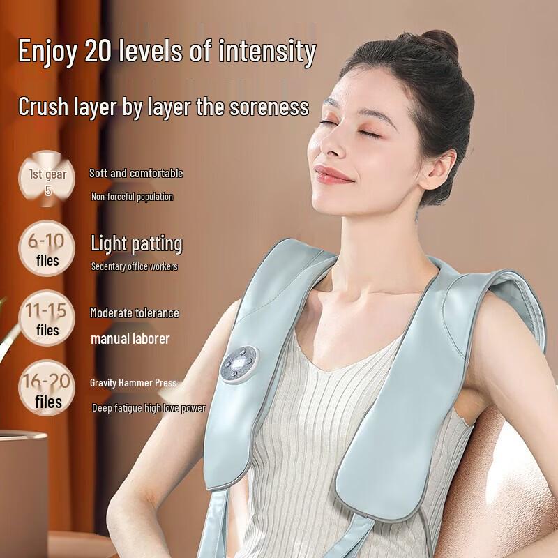 CLORIS Neck and Shoulder Massager Shawl with Heat CN plug (adapter included)
CLORIS Neck and Shoulder Massager Shawl with Heat CN plug (adapter included)