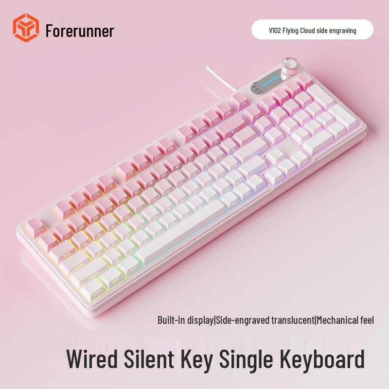 Pioneer V102Ultra Silent Gaming Keyboard: 3-Mode Wired & Wireless Mechanical Feel.
Pioneer V102Ultra Silent Gaming Keyboard: 3-Mode Wired & Wireless Mechanical Feel.