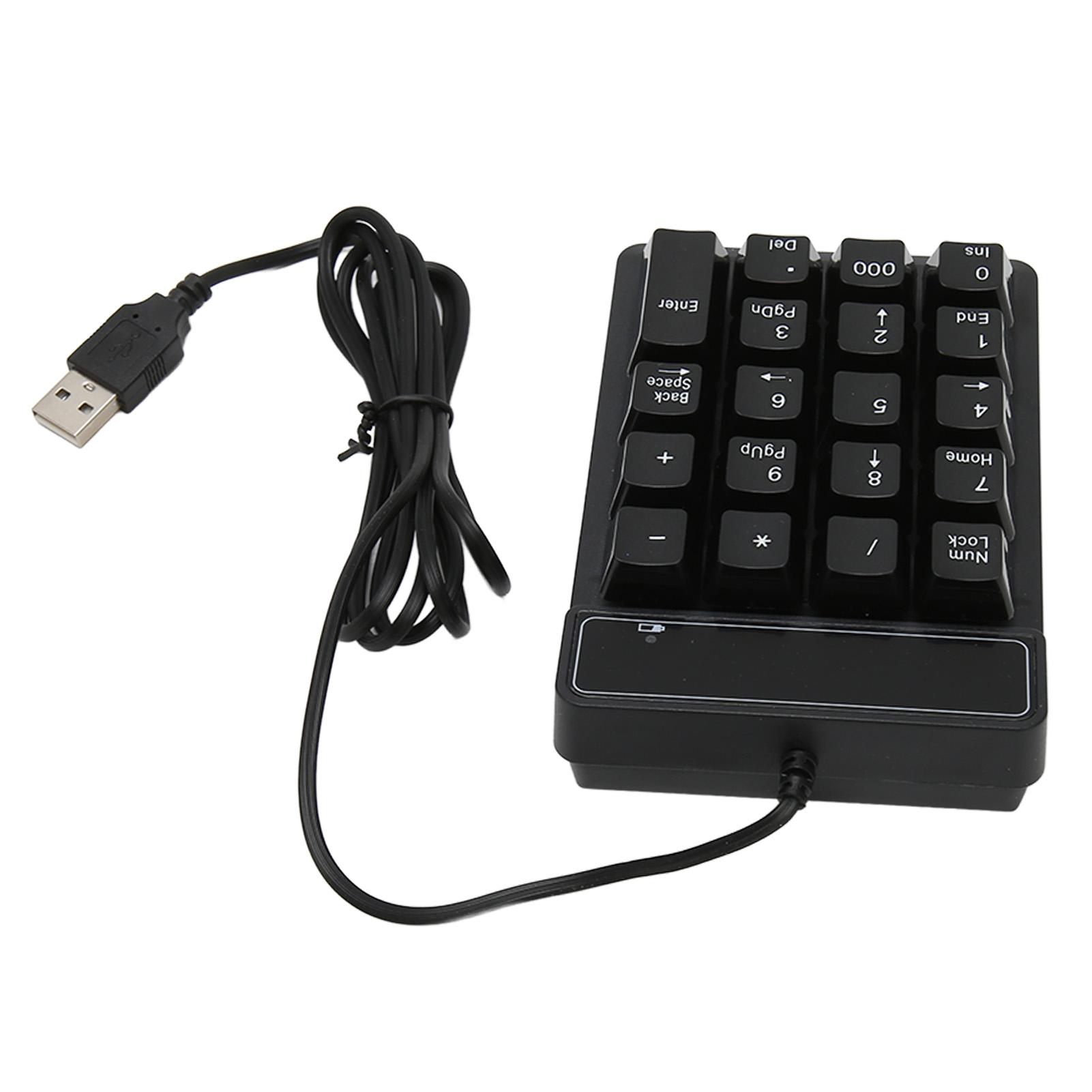 Wired Number Pad Black USB Connection 19 U Shaped Keys Plug and Play Compact Numeric Keypad for Laptop PC Desktop
Wired Number Pad Black USB Connection 19 U Shaped Keys Plug and Play Compact Numeric Keypad for Laptop PC Desktop