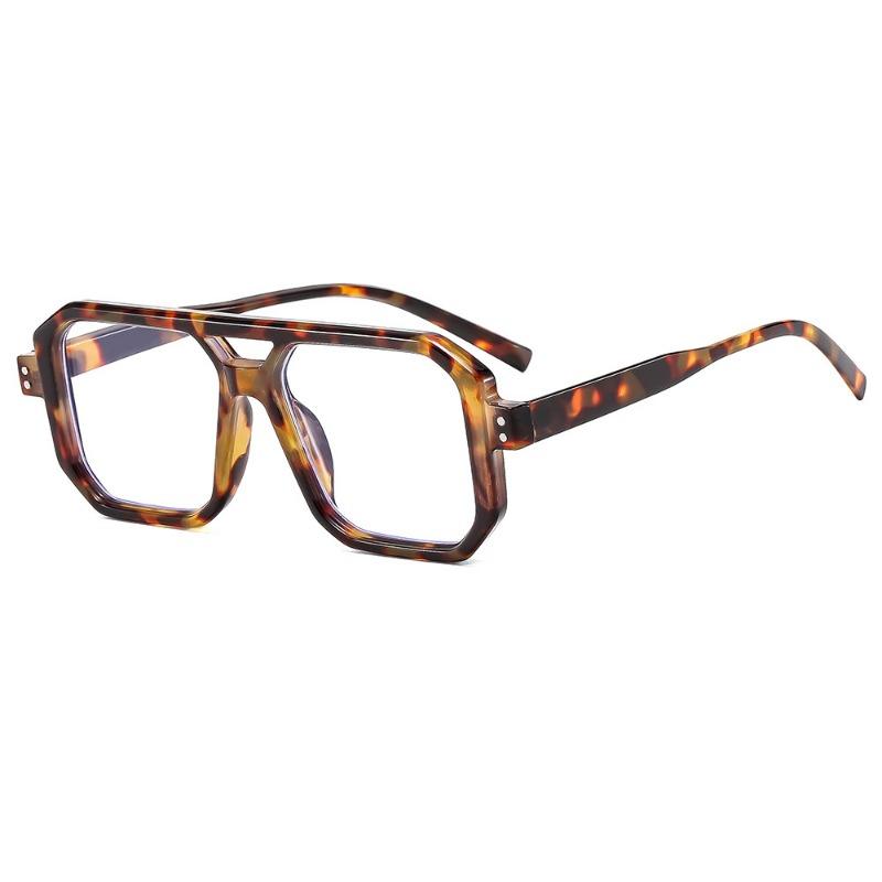 Men Fashion Trendy Double Beam Large Frame Mirror Frame Anti Blue Light Rice Nail Glasses Unisex Universal Retro Glasses Frames
Men Fashion Trendy Double Beam Large Frame Mirror Frame Anti Blue Light Rice Nail Glasses Unisex Universal Retro Glasses Frames