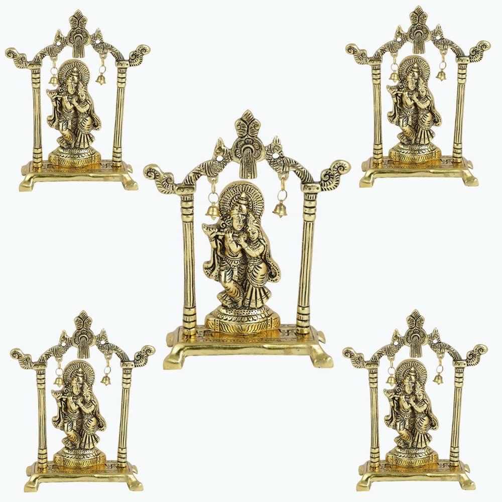 Krishna Idol Sculpture Statue Figurine Decorative Showpiece for Janmashtami Home Decoration Temple and Gift (Size 7 x 5 Inches) (5 Pieces)
Krishna Idol Sculpture Statue Figurine Decorative Showpiece for Janmashtami Home Decoration Temple and Gift (Size 7 x 5 Inches) (5 Pieces)