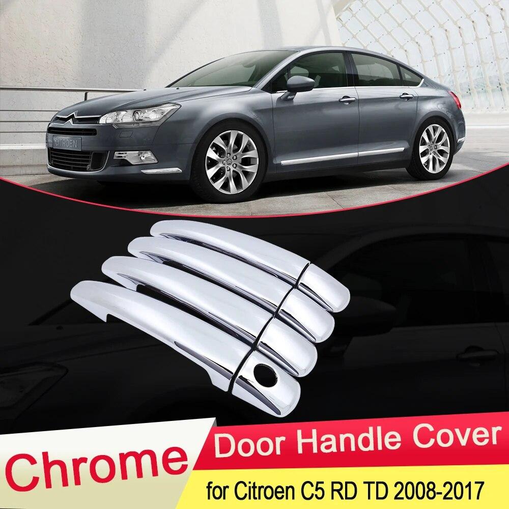Хромированная крышка дверной ручки для Citroen C5 RD TD 2008 2009 2010 2011 2012 2013 2014 2015 2016 2017, внешняя отделка автомобильных аксессуаров
Хромированная крышка дверной ручки для Citroen C5 RD TD 2008 2009 2010 2011 2012 2013 2014 2015 2016 2017, внешняя отделка автомобильных аксессуаров