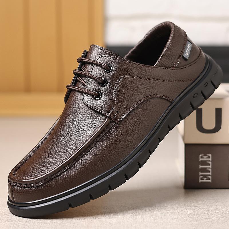 Men s shoes 2025 spring new cowhide low-top soft-soled casual middle-aged leather shoes men 2025 38
Men s shoes 2025 spring new cowhide low-top soft-soled casual middle-aged leather shoes men 2025 38