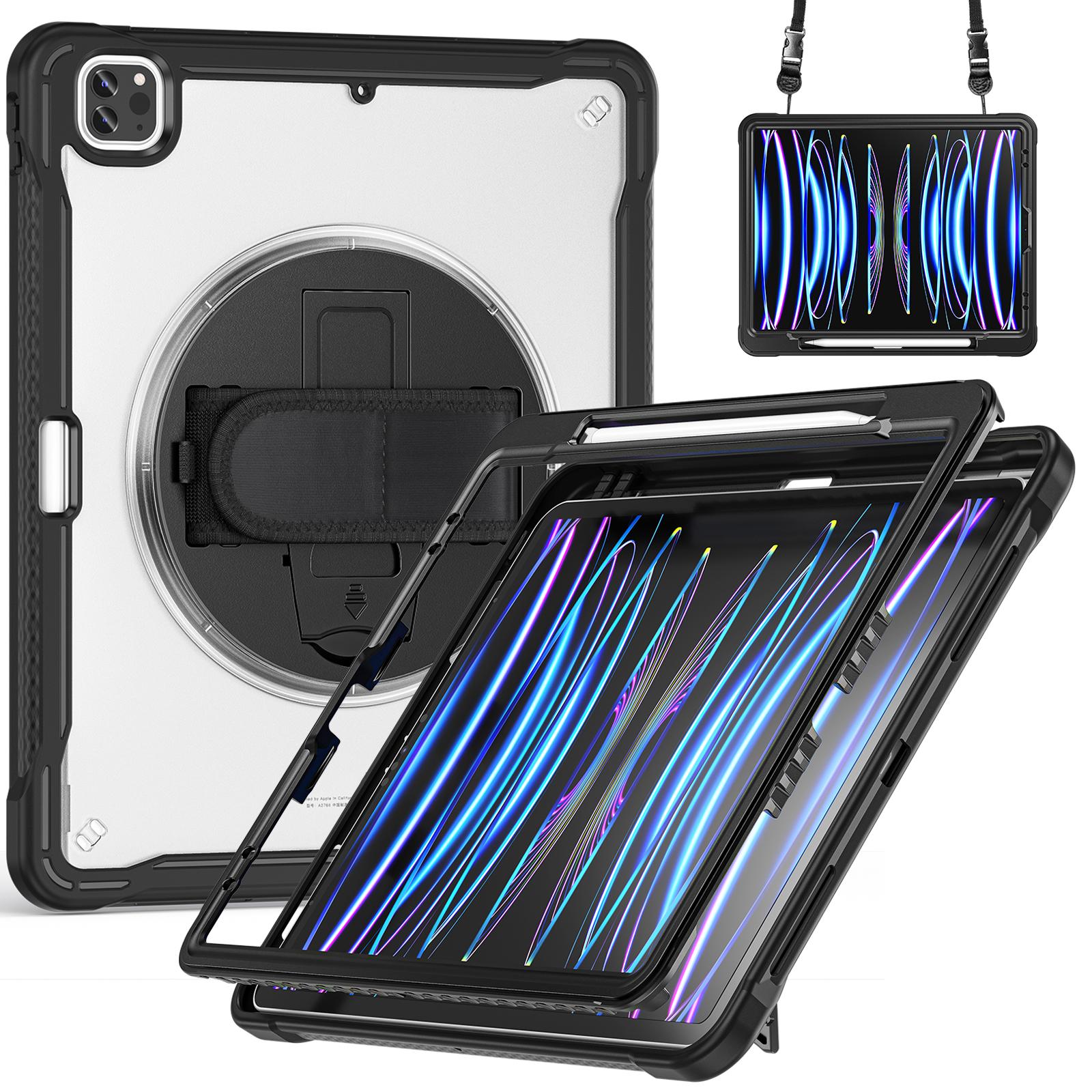 For iPad Air 13 (2025)/(2024)/Pro 12.9 (2018)/(2020)/(2021)/(2022) Case Kickstand Tablet Cover with Strap Black
For iPad Air 13 (2025)/(2024)/Pro 12.9 (2018)/(2020)/(2021)/(2022) Case Kickstand Tablet Cover with Strap Black