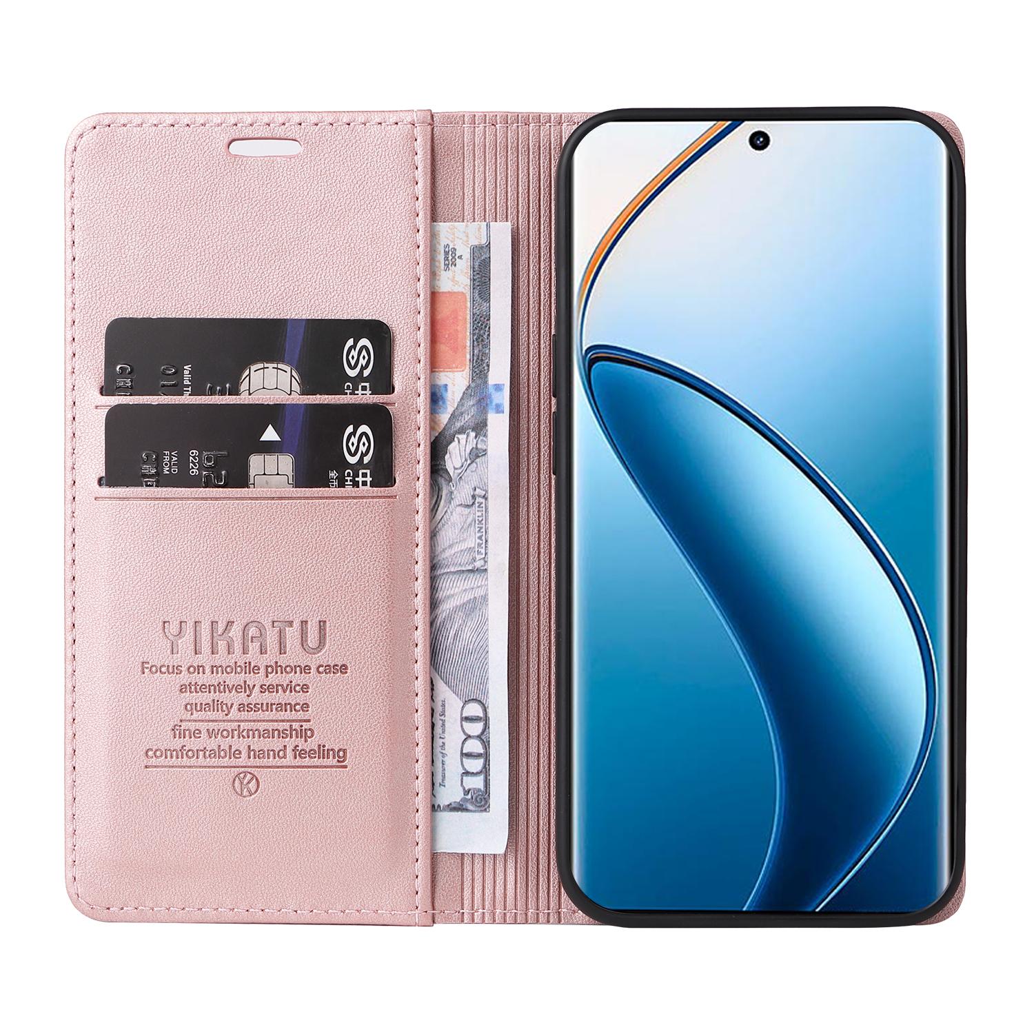 YIKATU YK-001 For Realme 12 Pro 5G/12 Pro+ 5G Wallet Case Leather Folio Flip Phone Cover Rose Gold
YIKATU YK-001 For Realme 12 Pro 5G/12 Pro+ 5G Wallet Case Leather Folio Flip Phone Cover Rose Gold