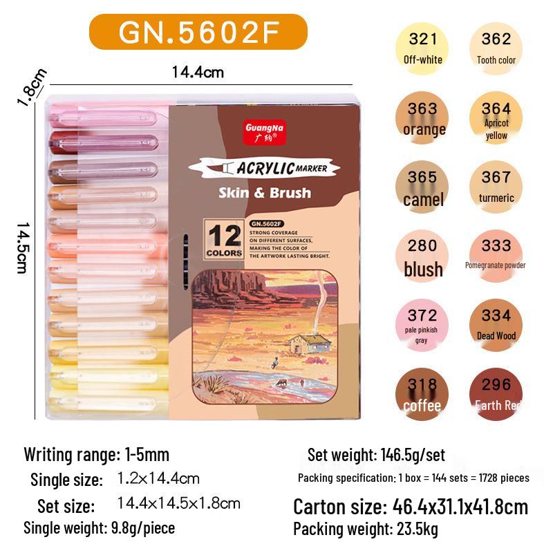 Opaque & Layerable Acrylic Markers with Soft Tips - Ideal for Students & DIY Art Projects
Opaque & Layerable Acrylic Markers with Soft Tips - Ideal for Students & DIY Art Projects