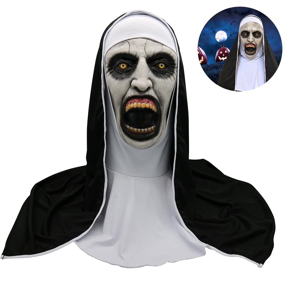 Halloween Nun Horror Mask Cosplay Scary Latex Masks With Headscarf Full Face Helmet Halloween Party GU10
Halloween Nun Horror Mask Cosplay Scary Latex Masks With Headscarf Full Face Helmet Halloween Party GU10