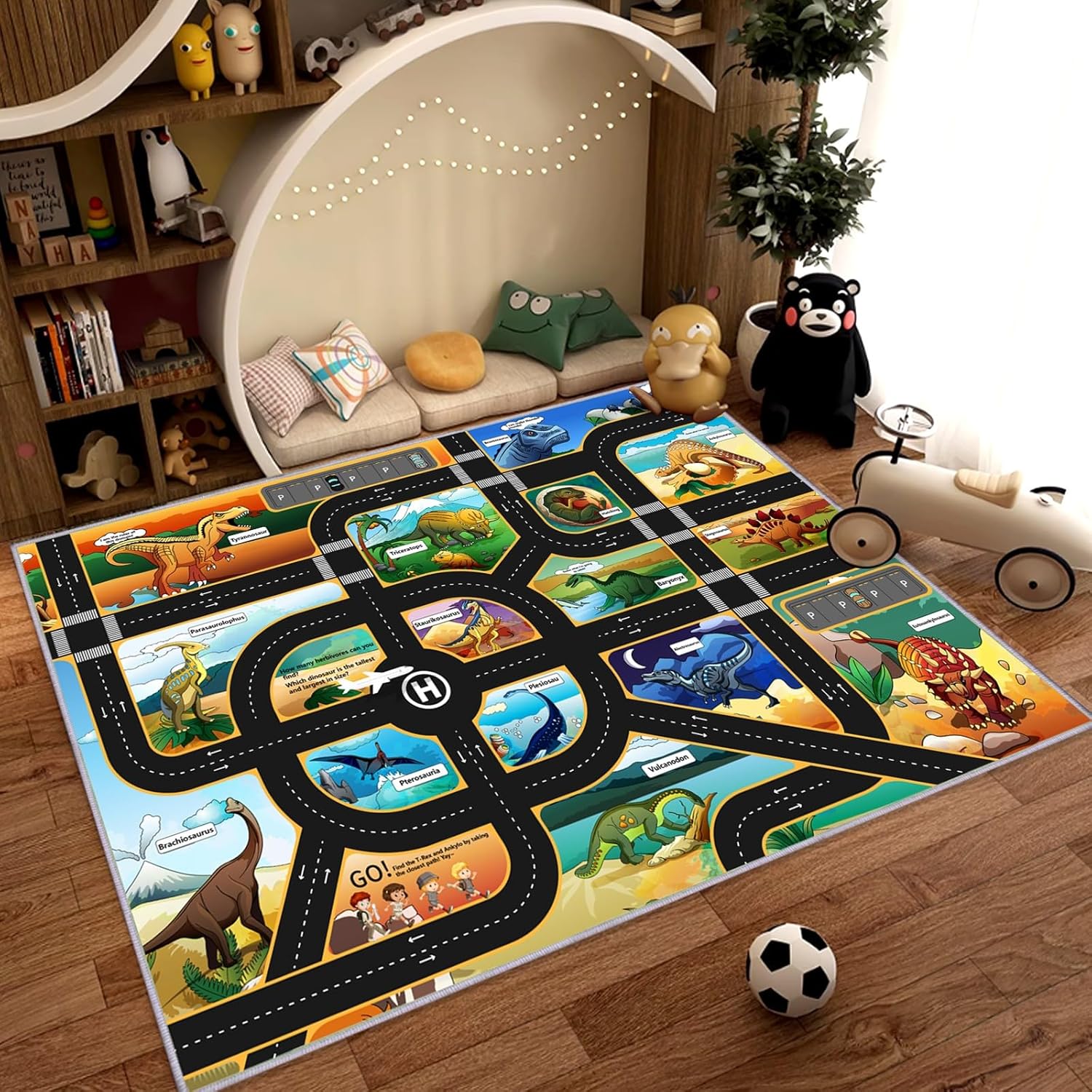 Dinosaur Park Traffic Carpet Children s Play Carpet Home Decoration Roadmap with Dinosaur World Design Floor Mat Home Decoration 40X60cm
Dinosaur Park Traffic Carpet Children s Play Carpet Home Decoration Roadmap with Dinosaur World Design Floor Mat Home Decoration 40X60cm