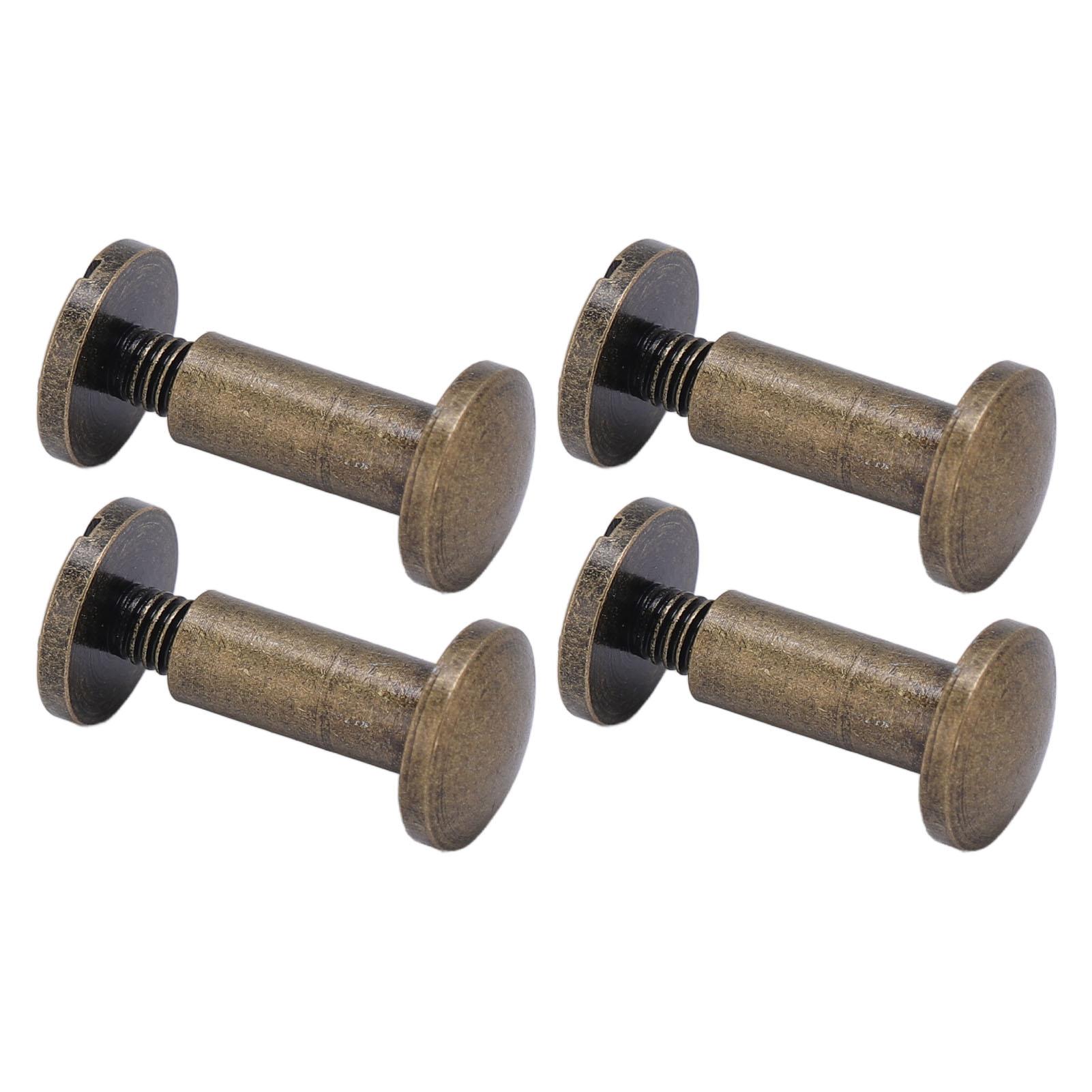 20 Set 8 X 10mm Binding Rivets Arc Slotted Screw Head Zinc Alloy 8 X 5mm Binding Screws for DIY PU Leather Craft Bookbinding Bronze
20 Set 8 X 10mm Binding Rivets Arc Slotted Screw Head Zinc Alloy 8 X 5mm Binding Screws for DIY PU Leather Craft Bookbinding Bronze