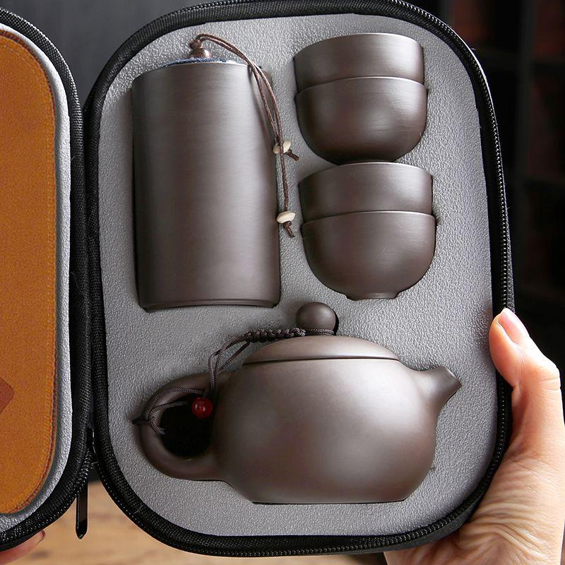 Purple Clay Travel Tea Set Chinese Portable Kung Fu Teapot Tea Cup Travel Express Cup Household Teaset Tea Ceremony Accessories
Purple Clay Travel Tea Set Chinese Portable Kung Fu Teapot Tea Cup Travel Express Cup Household Teaset Tea Ceremony Accessories