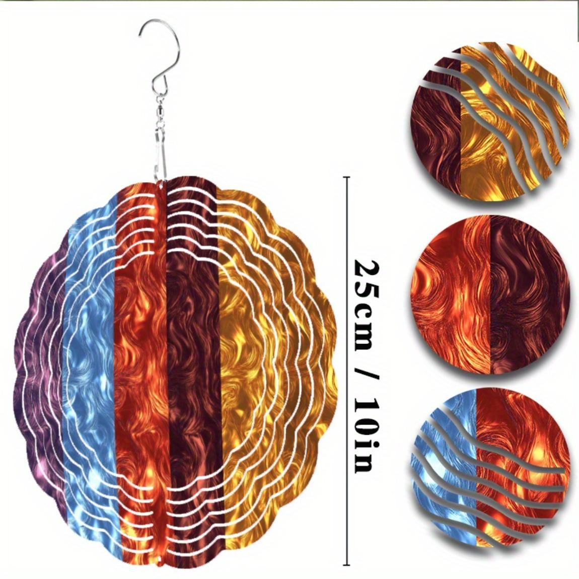 Подвесной ветряной спиннер 10 дюймов, уличный декор для сада, металлический колокольчик ветра с вращающимся на 360 градусов крючком, элегантный для газона, балкона 01A
Подвесной ветряной спиннер 10 дюймов, уличный декор для сада, металлический колокольчик ветра с вращающимся на 360 градусов крючком, элегантный для газона, балкона 01A