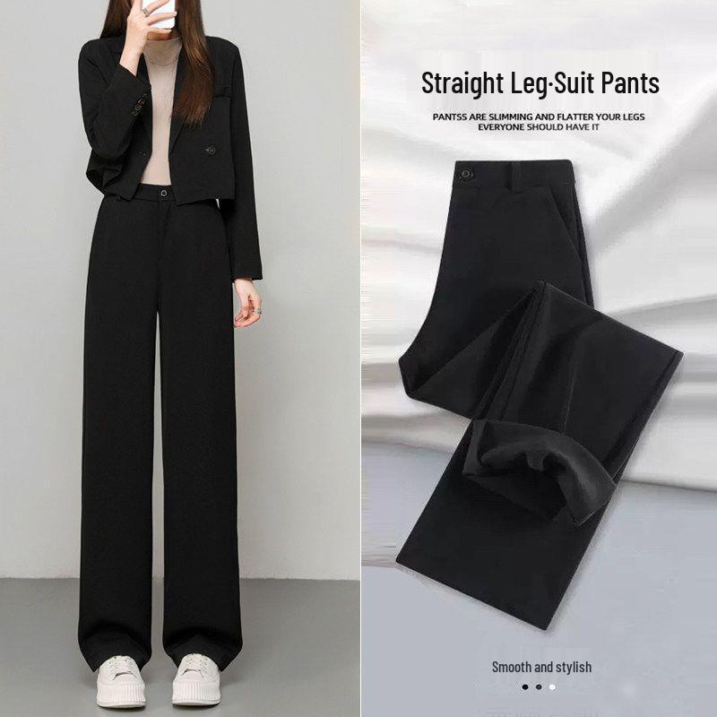 Women s Winter Velvet Black Wide Leg & Straight Leg Suit Pants – Professional & Casual Petite Styles 2XL 131-155 lbs
Women s Winter Velvet Black Wide Leg & Straight Leg Suit Pants – Professional & Casual Petite Styles 2XL 131-155 lbs