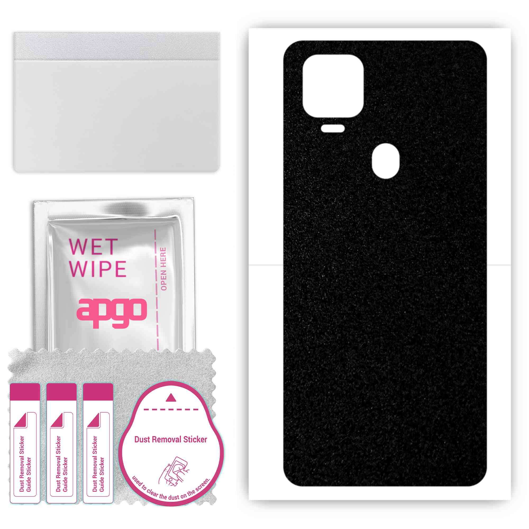 Apgo Protective Skin Sticker for the back compatible with ZTE Axon 11 SE 5G, Wrap Film, Foil, Vinyl - Pattern Matte Black
Apgo Protective Skin Sticker for the back compatible with ZTE Axon 11 SE 5G, Wrap Film, Foil, Vinyl - Pattern Matte Black