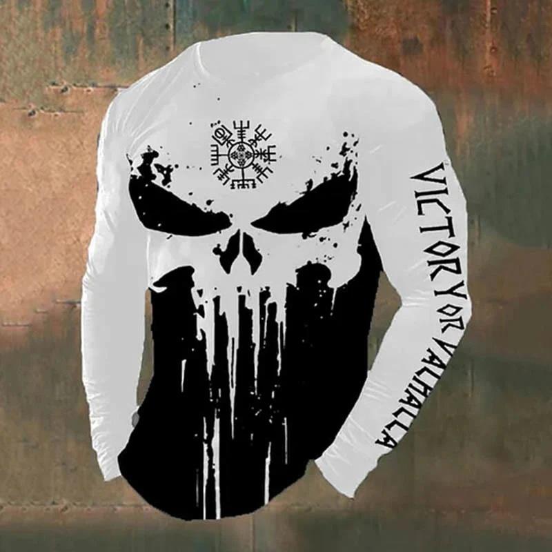 Men s Retro Viking Norse Mythology Totem 3D Printed Casual T-shirts Round Neck Fashionable Long Sleeved T-shirts S
Men s Retro Viking Norse Mythology Totem 3D Printed Casual T-shirts Round Neck Fashionable Long Sleeved T-shirts S