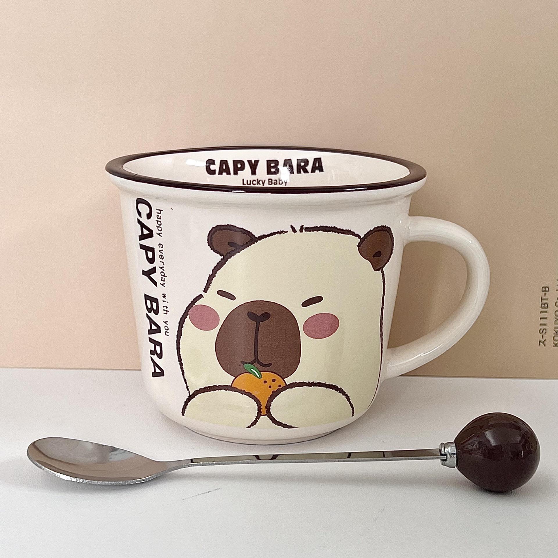 Birthday Gift for Best Friend Cute Kapibala Ceramic Mug for Boys and Girls Coffee Milk Cup Souvenir 301-400ml
Birthday Gift for Best Friend Cute Kapibala Ceramic Mug for Boys and Girls Coffee Milk Cup Souvenir 301-400ml