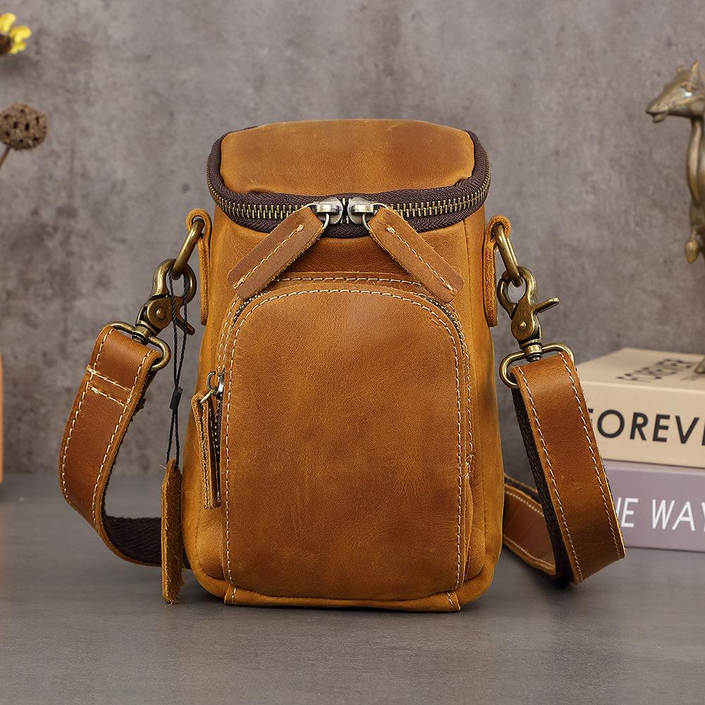Retro Leather Crossbody Bag, Mini Men s Backpack, Top Layer Cowhide Phone Bag, Belt Wearing Waist Hanging Bag, Casual Small Bag коричневый
Retro Leather Crossbody Bag, Mini Men s Backpack, Top Layer Cowhide Phone Bag, Belt Wearing Waist Hanging Bag, Casual Small Bag коричневый