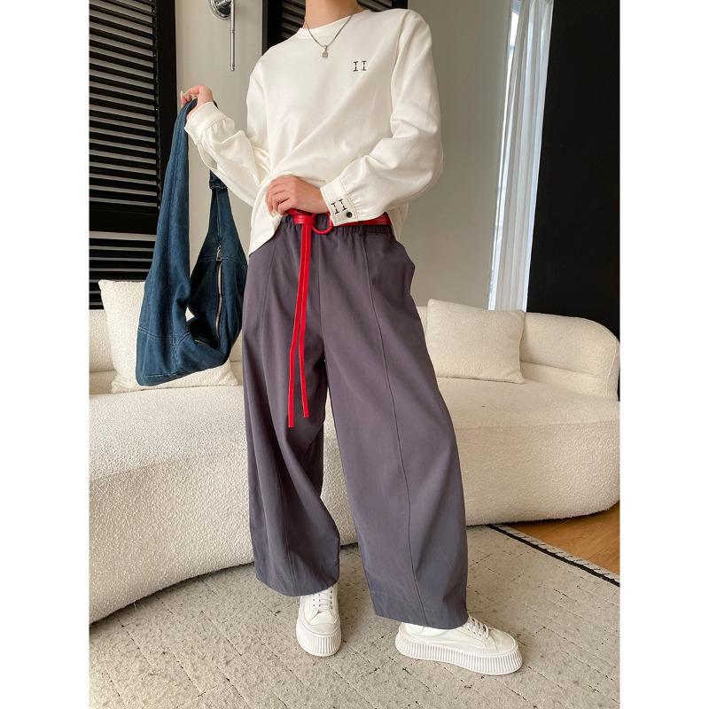 Sinan Wide-Leg Loose Casual Pants with Belt - Spring SN8547 Large
Sinan Wide-Leg Loose Casual Pants with Belt - Spring SN8547 Large