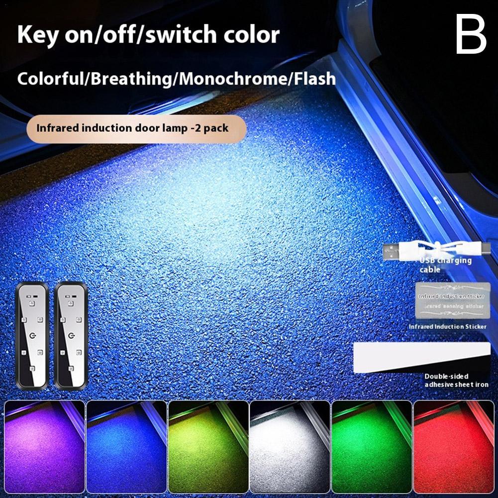 1/2/4Pcs Car Warning Door Light LED Anti-collision Door Burst Flashing Light Inductive Atmosphere Welcome Light Wiring Free Lamp
1/2/4Pcs Car Warning Door Light LED Anti-collision Door Burst Flashing Light Inductive Atmosphere Welcome Light Wiring Free Lamp