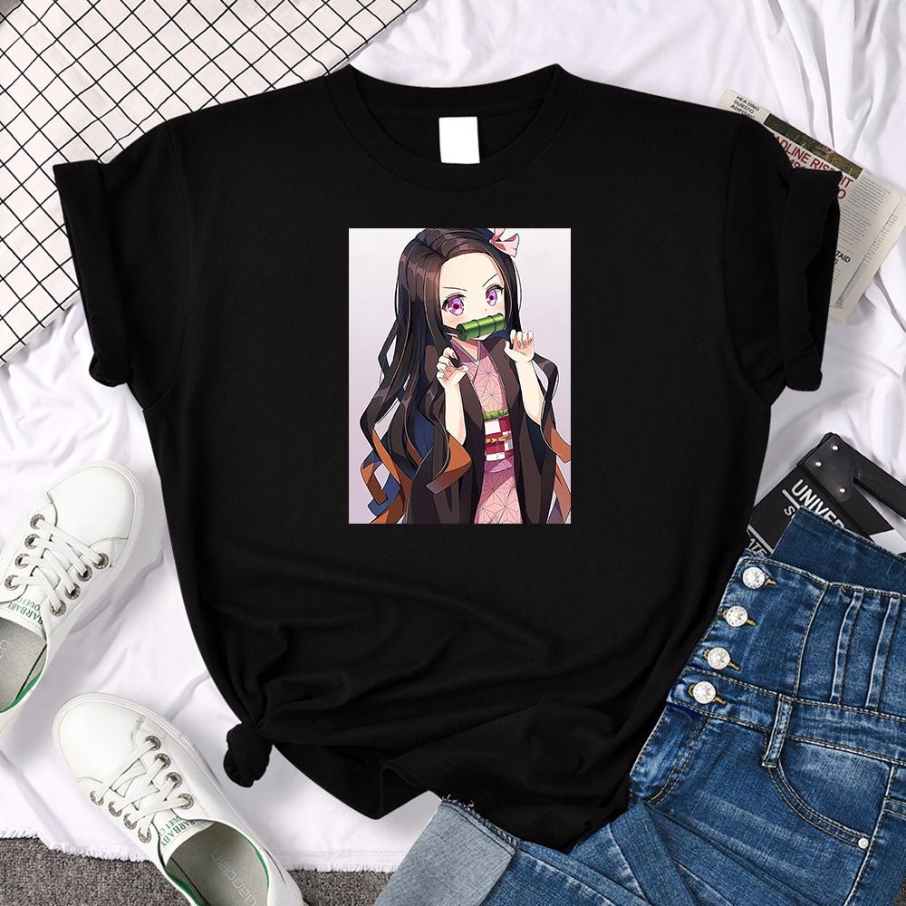 Футболка жінок аніме демон вбивця Камадо Незуко друк одяг жінки великий розмір вільні футболки Каваї повсякденний Harajukua всі матчі топи L чорний
Футболка жінок аніме демон вбивця Камадо Незуко друк одяг жінки великий розмір вільні футболки Каваї повсякденний Harajukua всі матчі топи L чорний