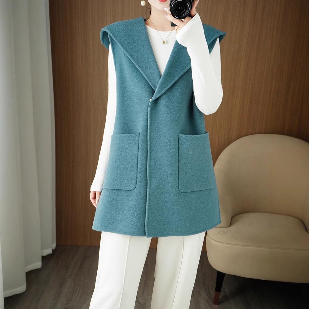 Women s Hooded Double-Faced Wool Vest Cardigan Coat for Autumn/Winter M (suitable for 108-125 jin)
Women s Hooded Double-Faced Wool Vest Cardigan Coat for Autumn/Winter M (suitable for 108-125 jin)