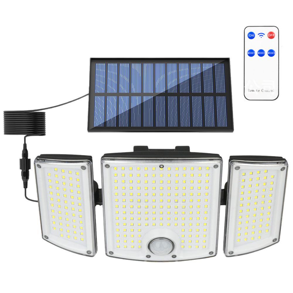 TG-TY01039 278 LED 3-Head Solar Powered Wall Light with Remote Control Waterproof Garden Lamp,Standard Panel A
TG-TY01039 278 LED 3-Head Solar Powered Wall Light with Remote Control Waterproof Garden Lamp,Standard Panel A