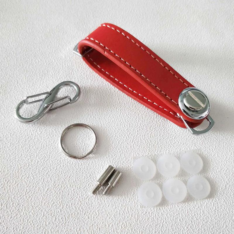 High-Grade Leather Stainless Steel Keychain Car Key Rings Holder Case Small Portable Housekeeper Key Organizer Bag Key Wallet червоний
High-Grade Leather Stainless Steel Keychain Car Key Rings Holder Case Small Portable Housekeeper Key Organizer Bag Key Wallet червоний