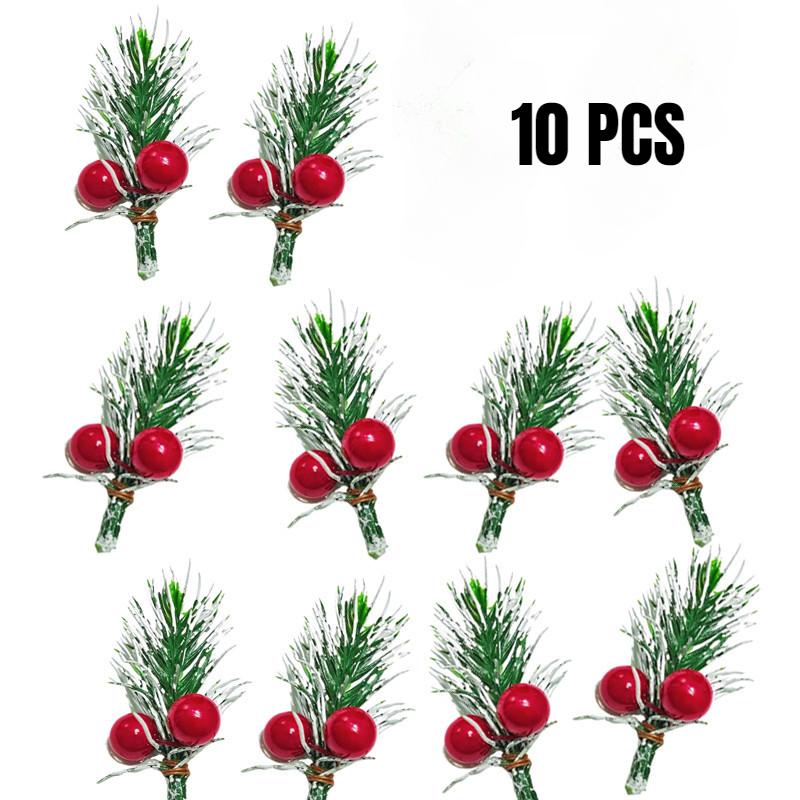 10 шт. Рождественские красные ягоды шишки падуба ветки искусственные сосновые иголки рождественское украшение для дерева украшение для дома DIY венок подарок белый
10 шт. Рождественские красные ягоды шишки падуба ветки искусственные сосновые иголки рождественское украшение для дерева украшение для дома DIY венок подарок белый