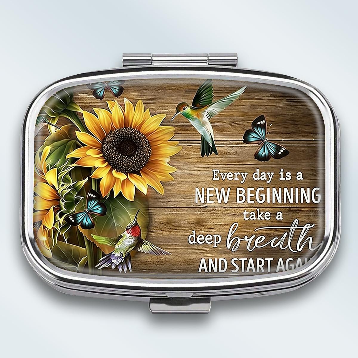 Portable Pill Box with 2 Compartments, Mini Metal Medicine Organizer Case, Cute Printed Pill Container for Vitamins, Pills, Jewelry, Travel, Daily Use
Portable Pill Box with 2 Compartments, Mini Metal Medicine Organizer Case, Cute Printed Pill Container for Vitamins, Pills, Jewelry, Travel, Daily Use