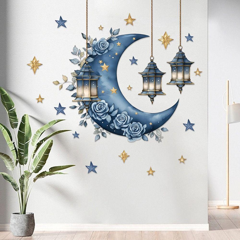 Moon and Stars Eid Mubarak Window Stickers PVC Wall Decals DIY Ramadan Wall Stickers Holiday Party Style D
Moon and Stars Eid Mubarak Window Stickers PVC Wall Decals DIY Ramadan Wall Stickers Holiday Party Style D