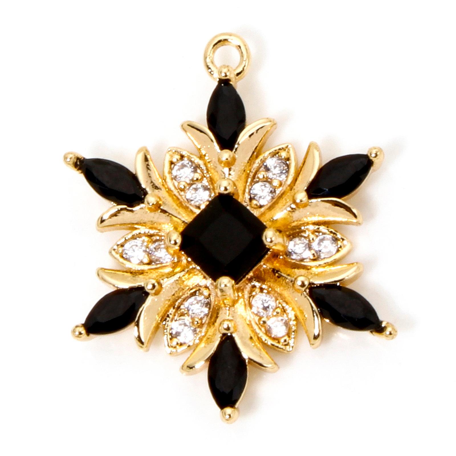 1 Piece Brass Christmas Charms Snowflake Clear Cubic Zirconia Multicolor Rhinestone Pendants For Necklace Making 20.5mm x 16mm
1 Piece Brass Christmas Charms Snowflake Clear Cubic Zirconia Multicolor Rhinestone Pendants For Necklace Making 20.5mm x 16mm
