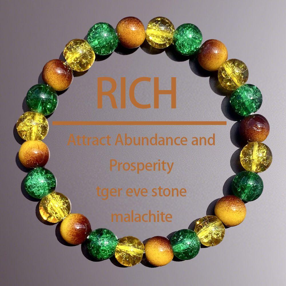 Natural Crystal Beaded Bracelet with Tiger Eye and Malachite Stones Elastic Stretch Handcrafted Jewelry for Daily Wear and Gift
Natural Crystal Beaded Bracelet with Tiger Eye and Malachite Stones Elastic Stretch Handcrafted Jewelry for Daily Wear and Gift