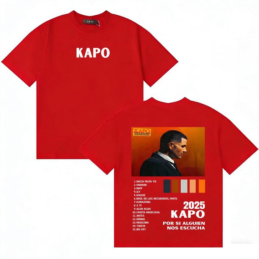 Rapper Kapo Pop Cover Merch T Shirts Unisex Women Double Sided Print Casual Summer Aesthetic Cozy Short Sleeve Tshirt Y2K TShirts S
Rapper Kapo Pop Cover Merch T Shirts Unisex Women Double Sided Print Casual Summer Aesthetic Cozy Short Sleeve Tshirt Y2K TShirts S