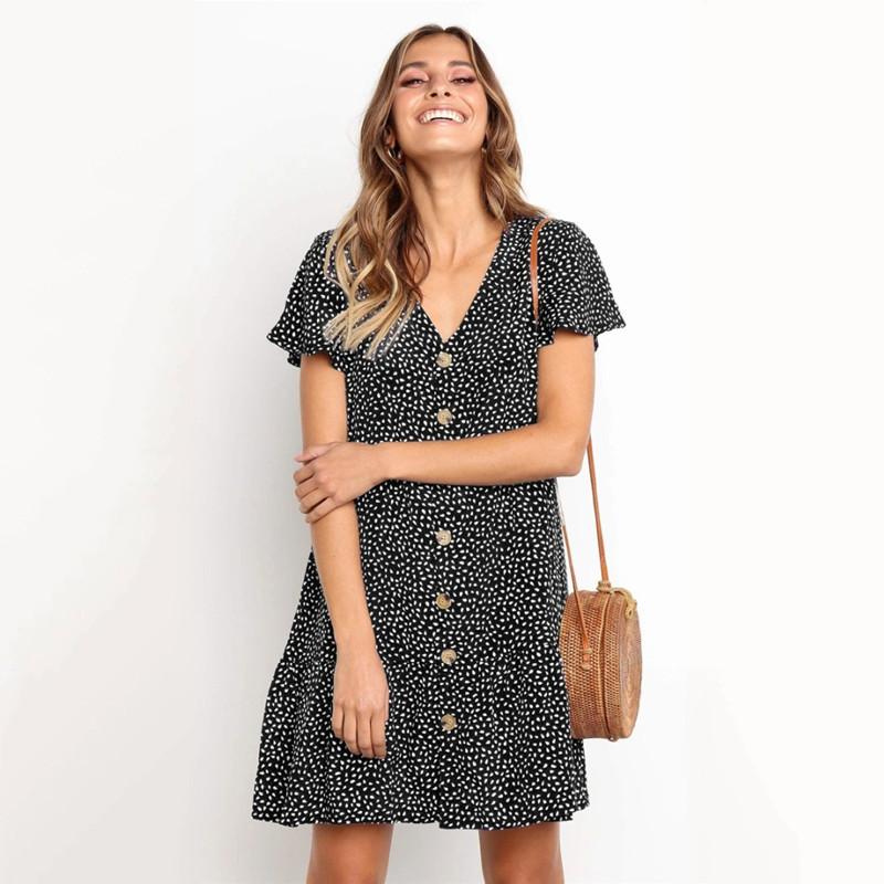 Новая хлопковая накидка на бикини, сексуальная плиссированная свободная мини-юбка с v-образным вырезом и карманами, летняя повседневная женская пляжная накидка на купальник Q771 One Size чёрный/серый