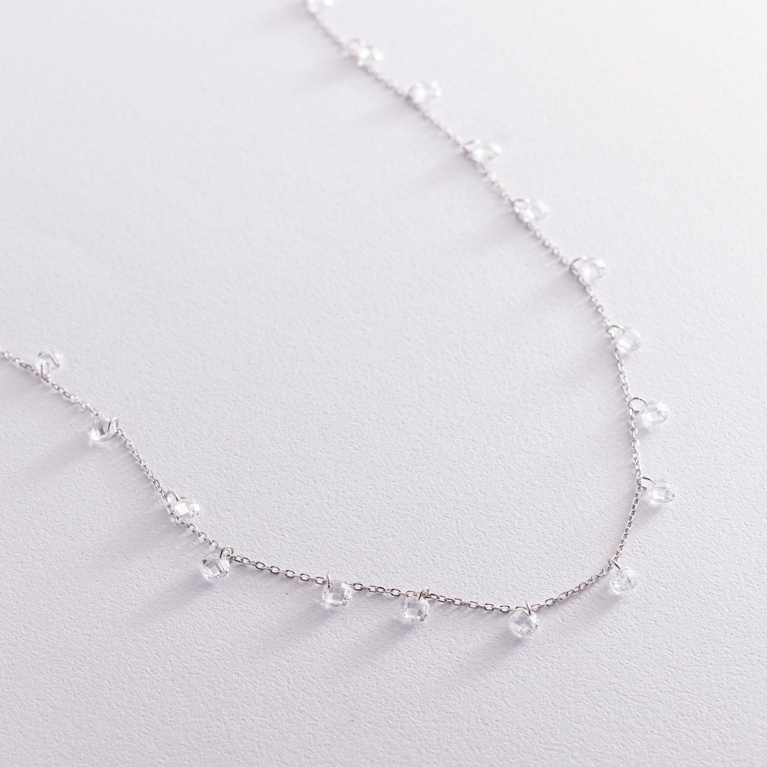 Срібне кольє з фіанітами Oniks 70 срібний
Срібне кольє з фіанітами Oniks 70 срібний