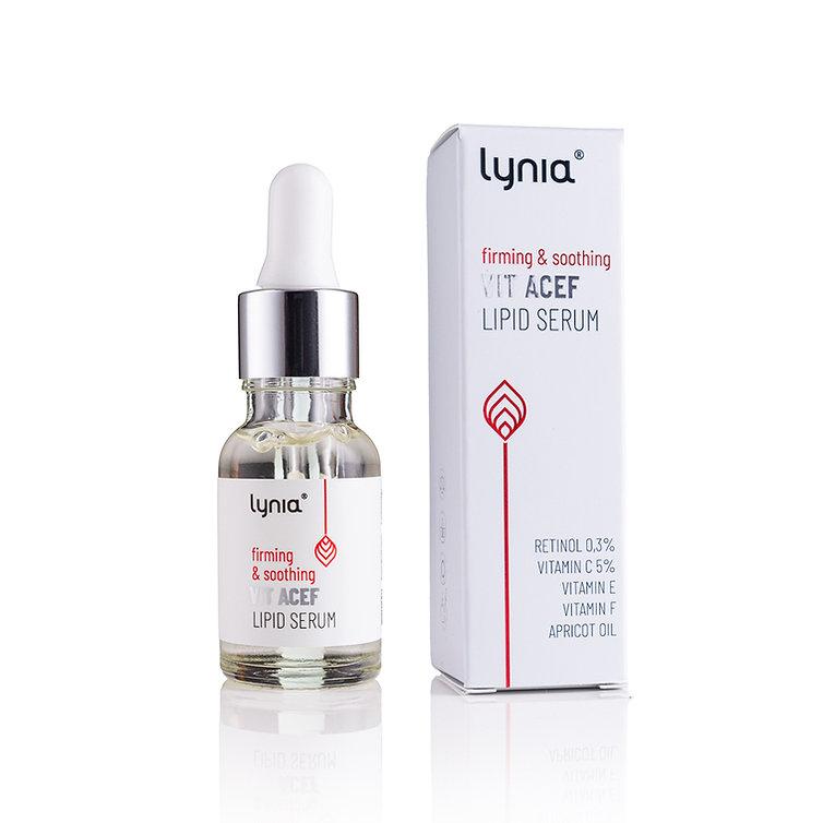 Lynia Firming and Soothing Lipid Serum 15 ml - Ujędrniająco-łagodzące serum lipidowe z witaminami A, C, E i F
Lynia Firming and Soothing Lipid Serum 15 ml - Ujędrniająco-łagodzące serum lipidowe z witaminami A, C, E i F