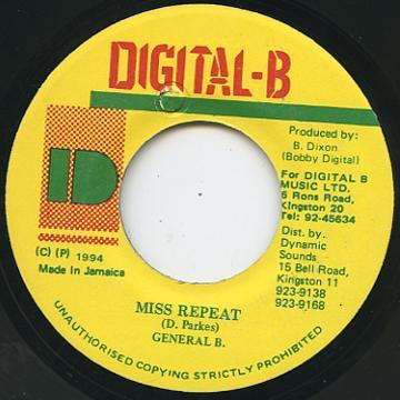 7-дюймовая пластинка GENERAL B - Miss Repeat NONE Digital-B 1994 Ямайка Регги, Ска и Даб Б/У
7-дюймовая пластинка GENERAL B - Miss Repeat NONE Digital-B 1994 Ямайка Регги, Ска и Даб Б/У