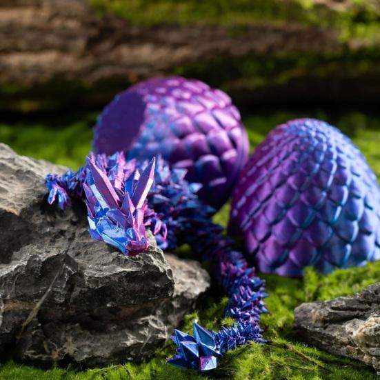3D-печатная игрушка-драконье яйцо с подвижными суставами, шарнирная фигурка дракона, модель игрушки, настольное украшение для детей и взрослых, коллекция подарков фиолетовый
3D-печатная игрушка-драконье яйцо с подвижными суставами, шарнирная фигурка дракона, модель игрушки, настольное украшение для детей и взрослых, коллекция подарков фиолетовый