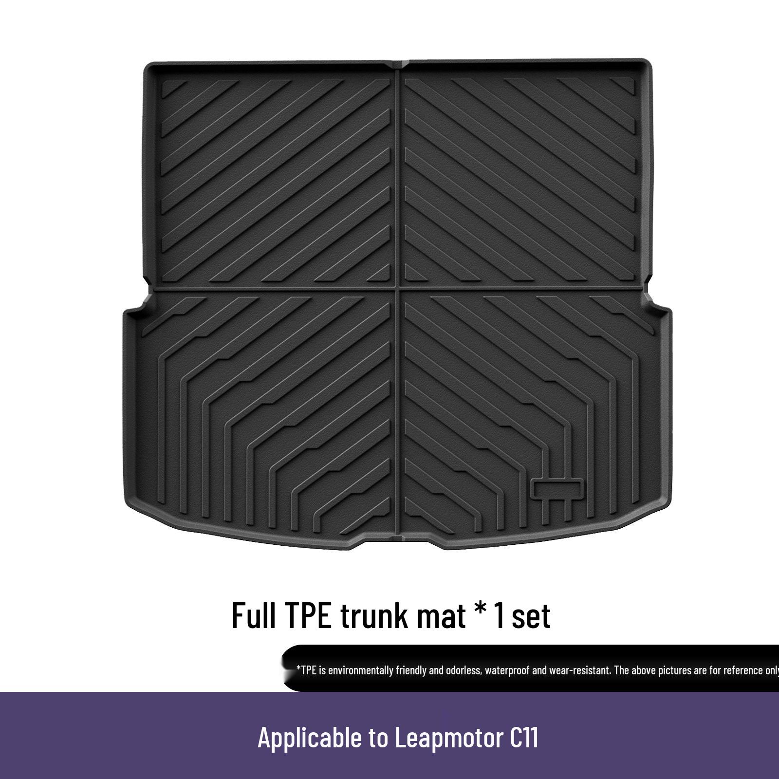 Комплект ковриков для пола и багажника Leapmotor C11 из экологичного ТПЭ
Комплект ковриков для пола и багажника Leapmotor C11 из экологичного ТПЭ