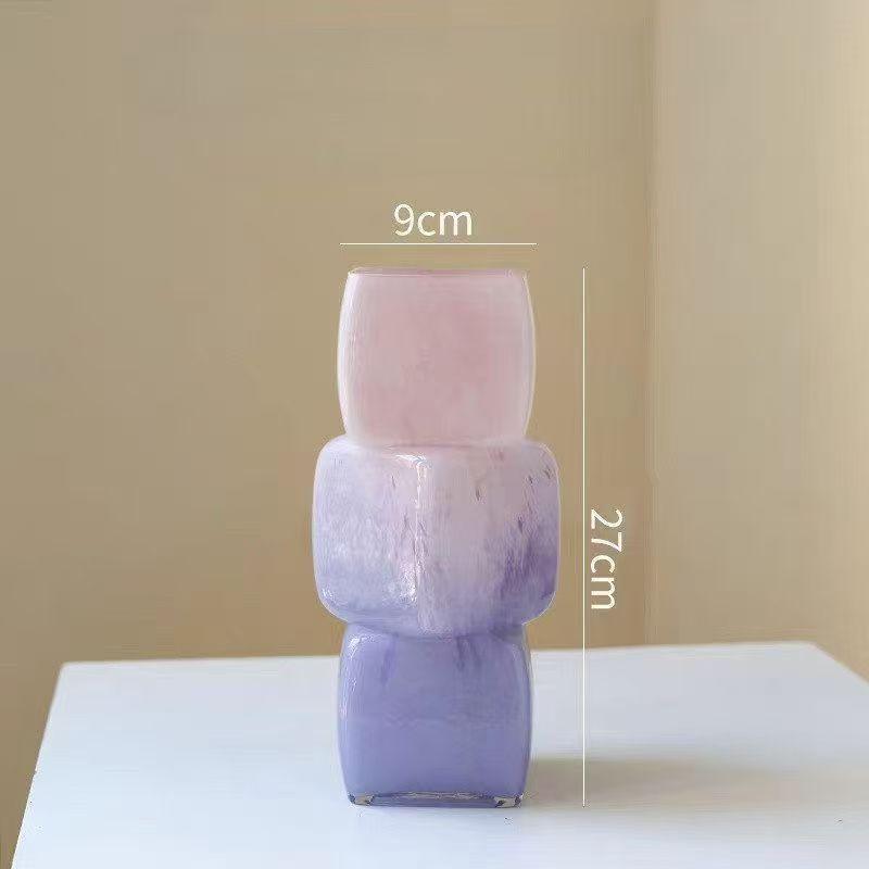 Exquisite Square Mouth Glass Vase with High Aesthetic Value Home Dining Room Vase Flower Arrangement High-end Decorative Piece
Exquisite Square Mouth Glass Vase with High Aesthetic Value Home Dining Room Vase Flower Arrangement High-end Decorative Piece