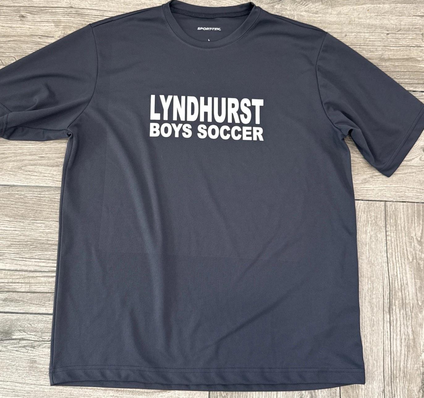 Sport-Tek Athletic Performance Tee Lyndhurst Boys Soccer 100% Cotton T-shirt Mens Tees Top Size Large S
Sport-Tek Athletic Performance Tee Lyndhurst Boys Soccer 100% Cotton T-shirt Mens Tees Top Size Large S