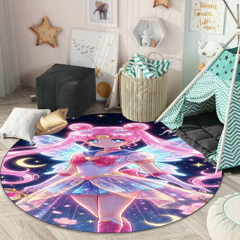 The round, kawaii Sailor Moon rug is suitable for living rooms, bedrooms, lounges, balconies, sofas, coffee tables, and other ar 80cmx80cm
The round, kawaii Sailor Moon rug is suitable for living rooms, bedrooms, lounges, balconies, sofas, coffee tables, and other ar 80cmx80cm